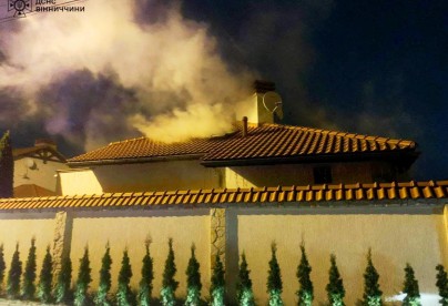 Приватна лазня горіла у Вінниці (Фото)