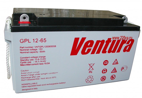 Акумулятори герметичні Ventura 6В, 12В 