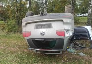 Водій Volkswagen збив пішохода та злетів з дороги у Гайсинському районі
