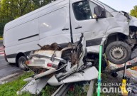 Мікроавтобус розчавив авто з подружжям під Вінницею (Фото+Відео)