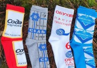 Стильні та яскраві шкарпетки з принтами від виробника 1and1 socks