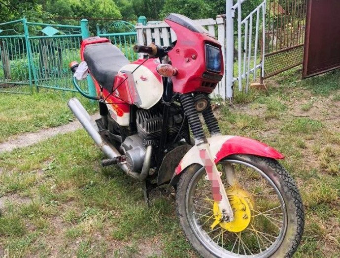 Викрадача мотоцикла розшукали у Гайсинському районі (Фото)