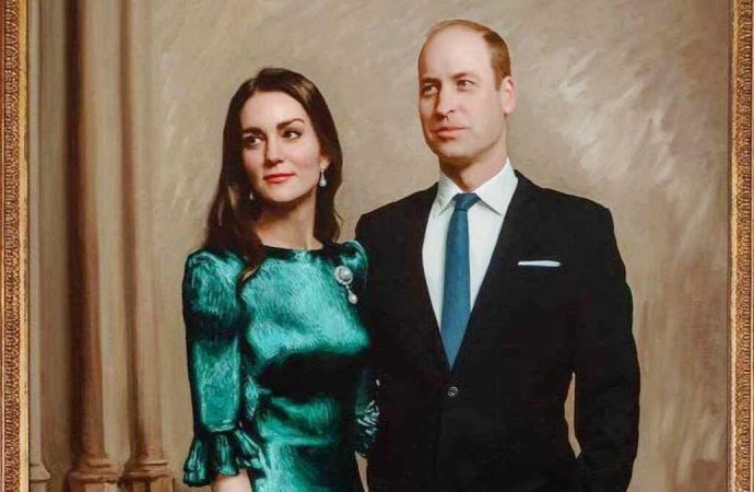 Кейт Міддлтон і принц Вільям постали на першому офіційному портреті (Фото)