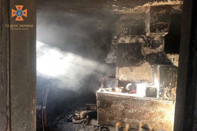 Під час пожежі на літній кухні загинув чоловік у Вінницькому районі 