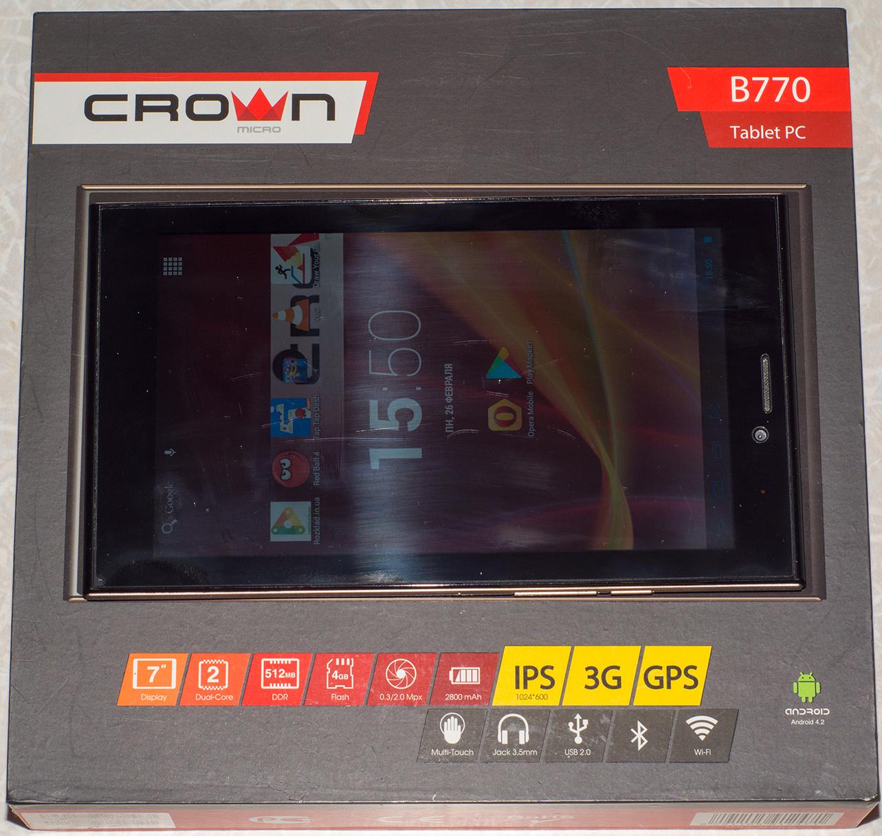 Продам планшет Crown B770 