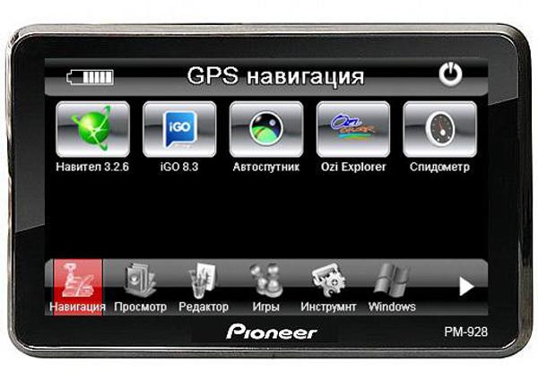 GPS-навигатор Pioneer (5 дюймов)
